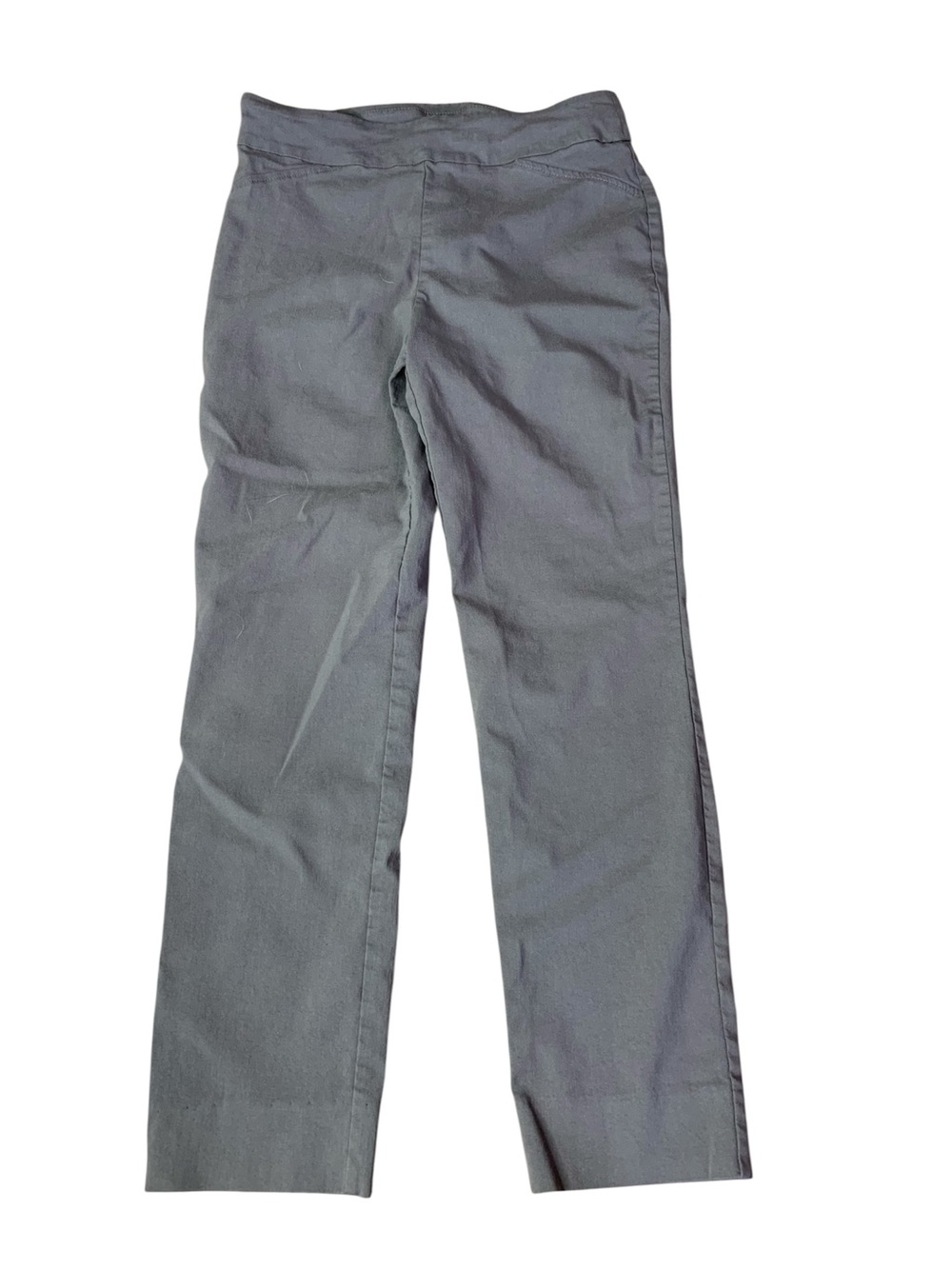 Andrea Jovine Grey Pull-On Straight Leg Pants - Size 8